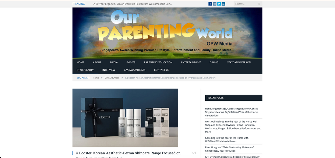 K Booster: Korean Aesthetic-Derma Skincare Range Focused on Hydration and Skin Comfort